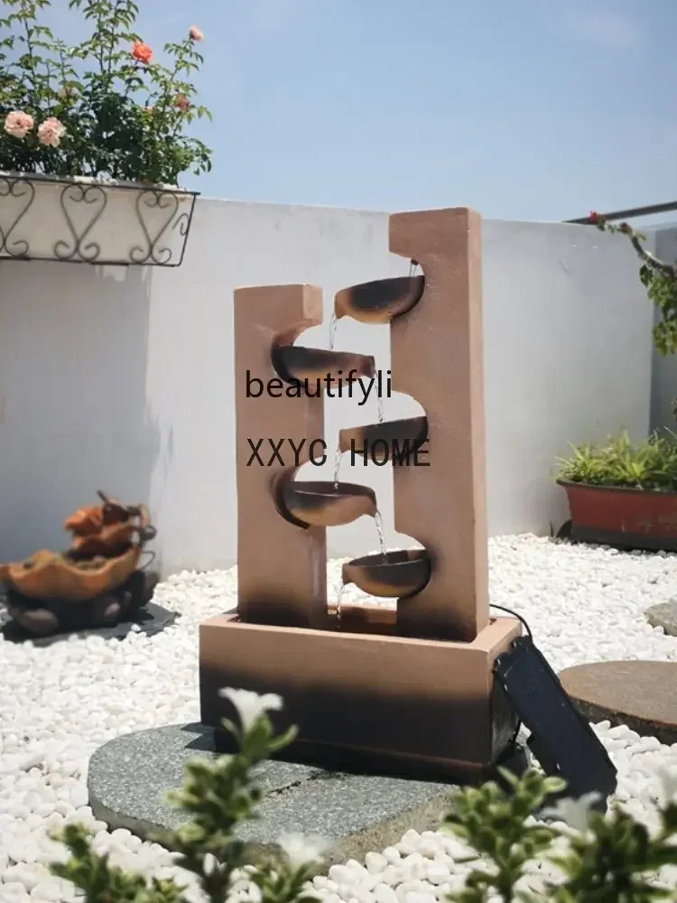 분수 다층 순환 물 야외 안뜰 레이아웃 정원 장식 바닥 풍경 유럽 장식 Waterscape