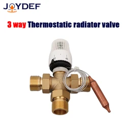 Thermostatic radiator head control for Floor heating system thermostatic radiator valve M30*1.5 Remote controller brass valve