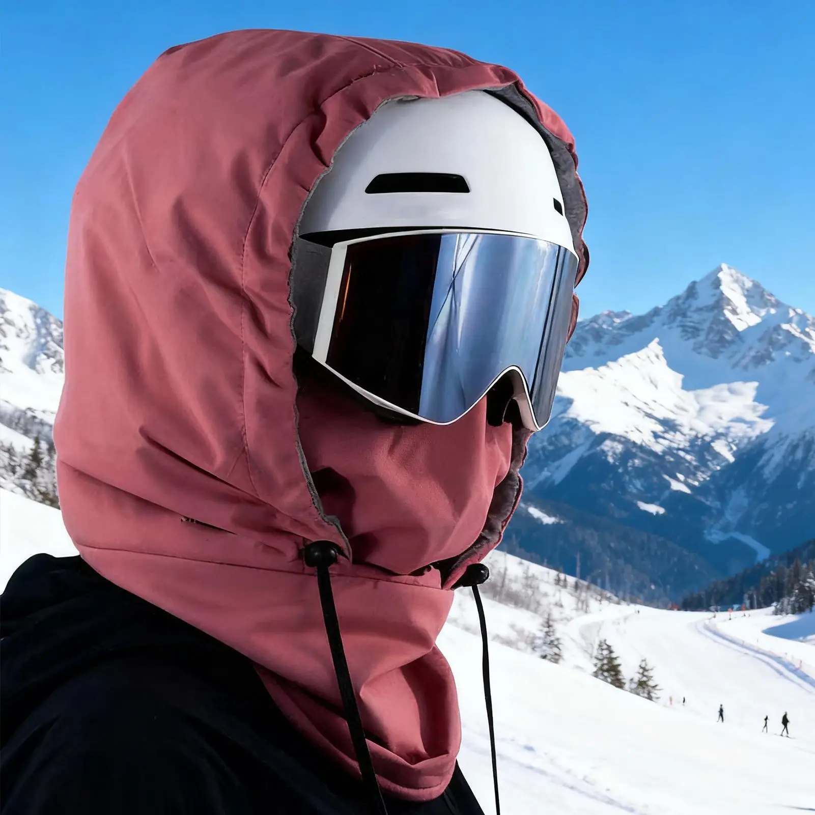 

Full Head Covering Neck Warmer Hood Full Face Masque for Daily Commuting Snowboarding Motorcycle Riding Ice Fishing Hiking