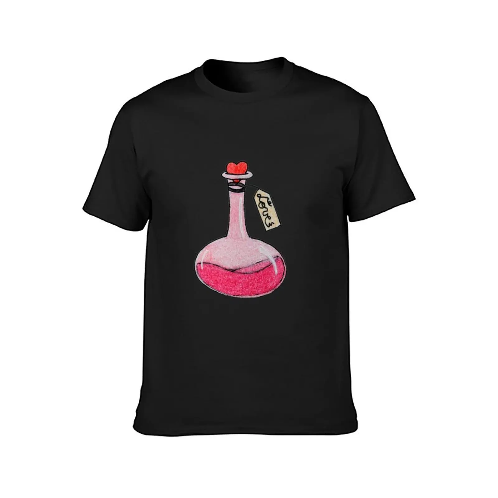 Love Potion T-Shirt vintage summer top plus size tops heavyweights mens big and tall t shirts