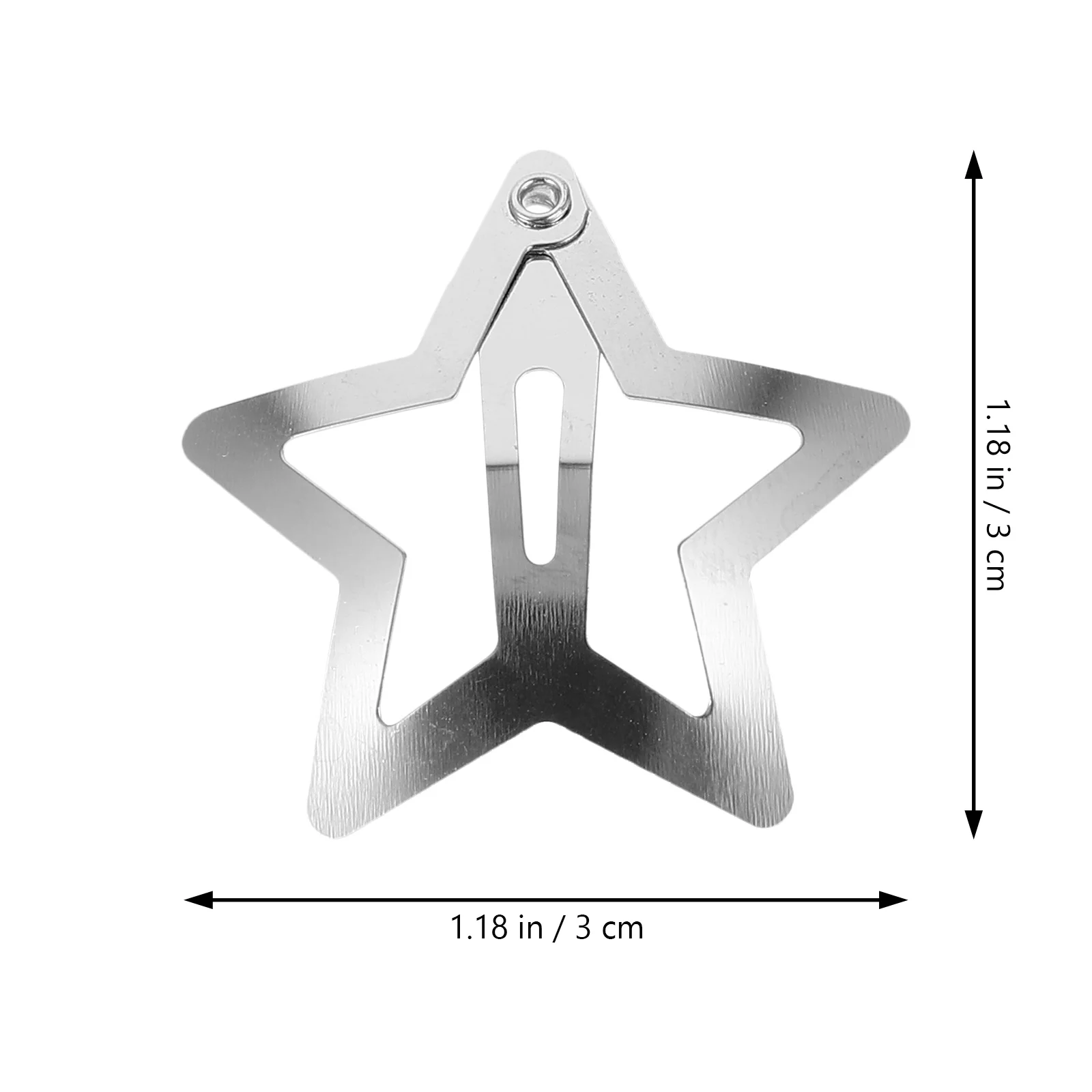 20 قطعة من مشابك الشعر على شكل نجمة، دبابيس شعر معدنية صغيرة، إكسسوارات شعر مزخرفة لطيفة للنساء والفتيات والحفلات والمدرسة للاستخدام اليومي #2