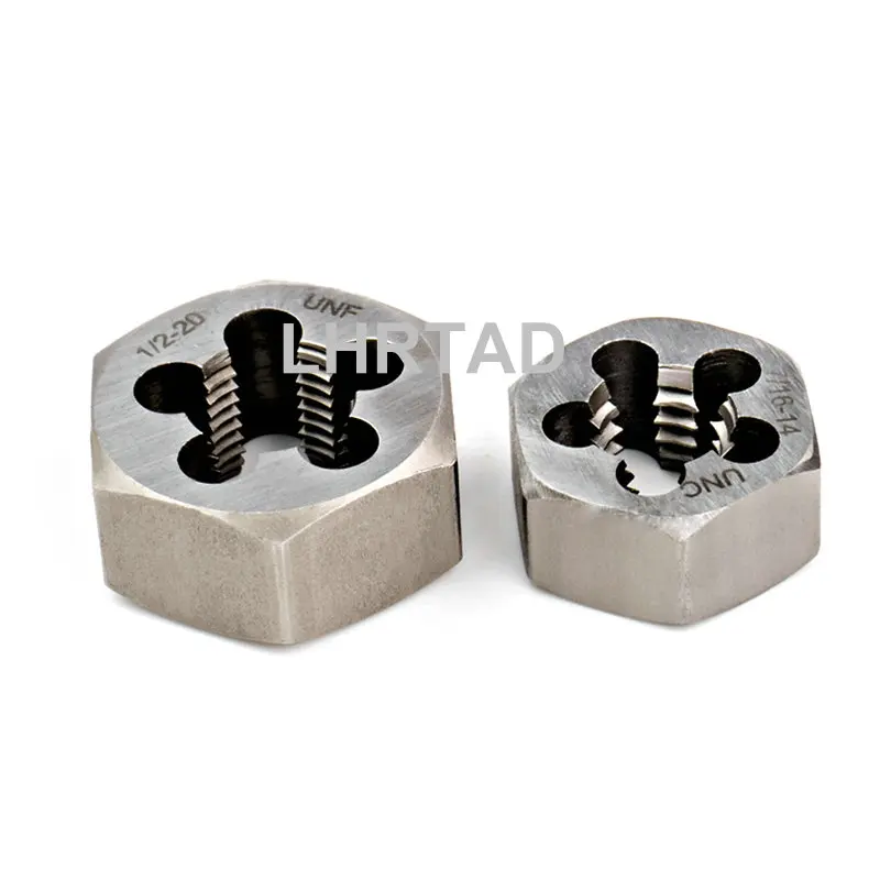 Unified thread hexagonal die nuts UN 1/2 Right hand hex cutting thread hexagon dies UN UNC UNF 1/4 5/16 3/8 1/2 UNC 1/4 UNC 5/16