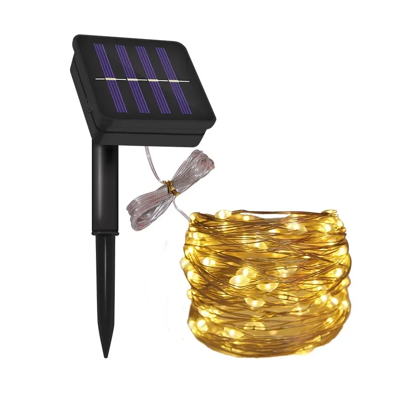 Solar outdoor LED waterproof outdoor garden lights the stars twinkle light flashing all over the sky star waterproof copper lamp