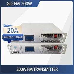 GD-FM-200W 200w Fm Transmitter Professional Adjustable RF Stereo PLL Transmitter Radio Station Broadcast Equipment