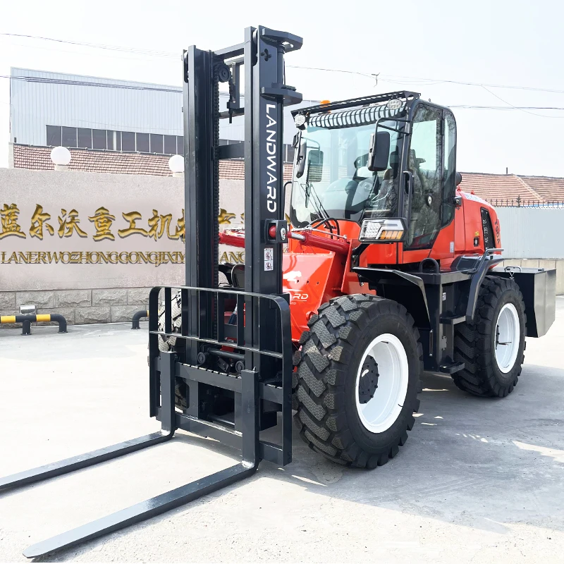 Factory Customized Wholesale All Terrain Off-Road Outdoor Forklift 3 Tons To 6 Tons Multi-Function 4WD Forklift Price Customized