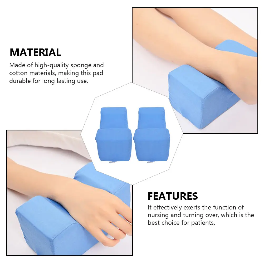 

2Pcs Anti-Decubitus Mat Durable Sponge Cotton Nursing Cushion Sky-Blue Long-Lasting Color Fast Turnover Support Pad Hospital Use