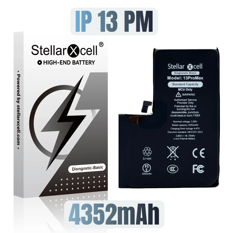 StellarXcell Diagnostische Batterij Show100 gezond  Origineel voor iPhone 12 13 14 15 mini Plus Pro Promax met gratis tools