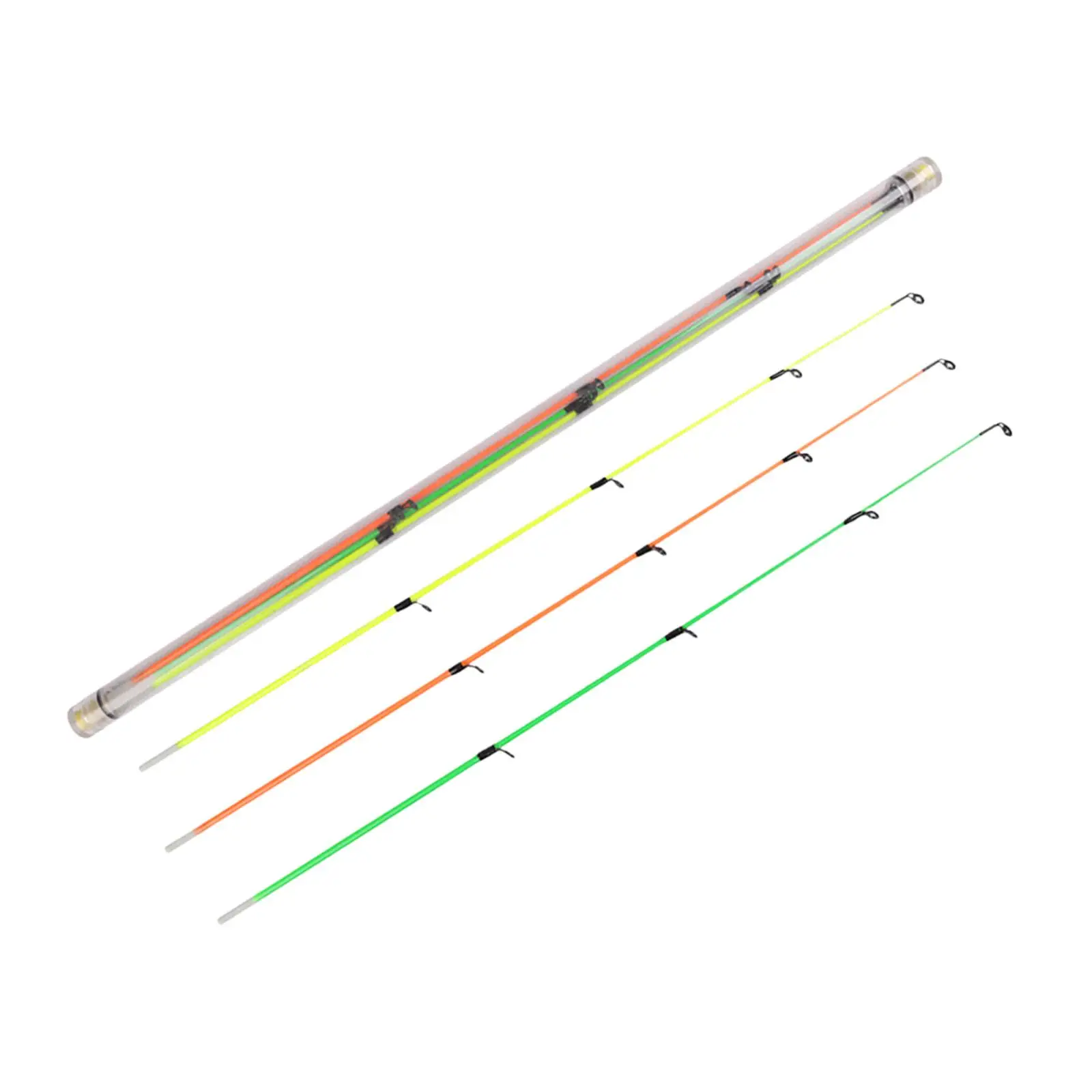 3x قضيب سمك الشبوط نصف طوف تلميح إصلاح قصبة صيد خشبية الملحقات المغذية الصيد رود 072 الألياف الزجاجية
