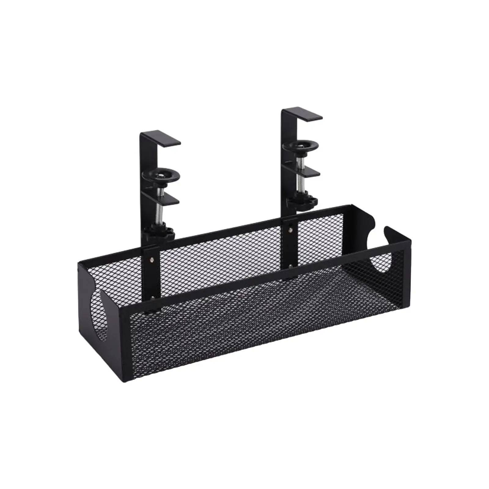 Metal under Desk Cable Management Tray Cord Organizer Versatile with Clamp Cable Rack Durable