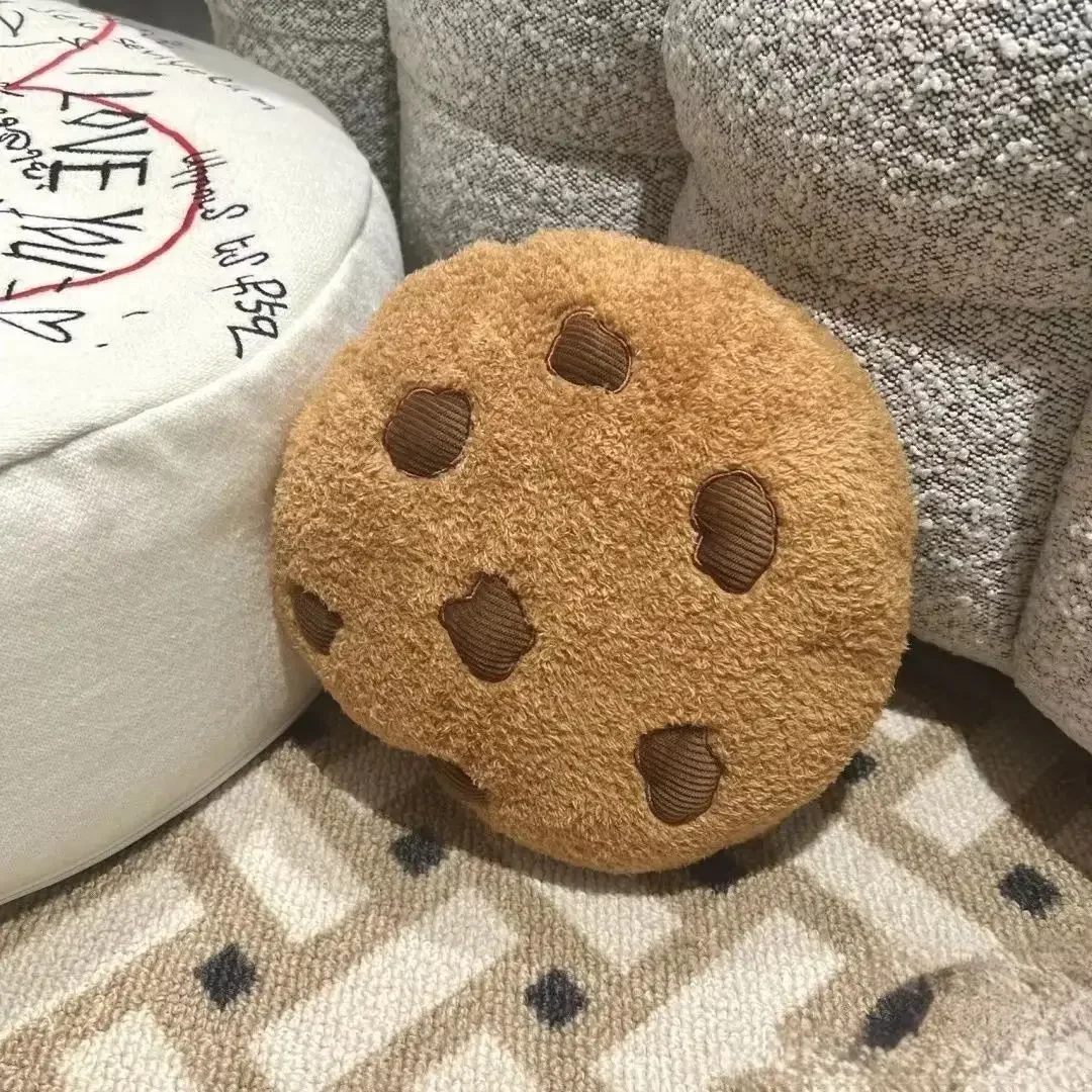 Cookie Pillow Plush Warm Comfortable Classic Sofa Cushion Giant Cute Solid Color Nap Artifact Gift Chair Cushion