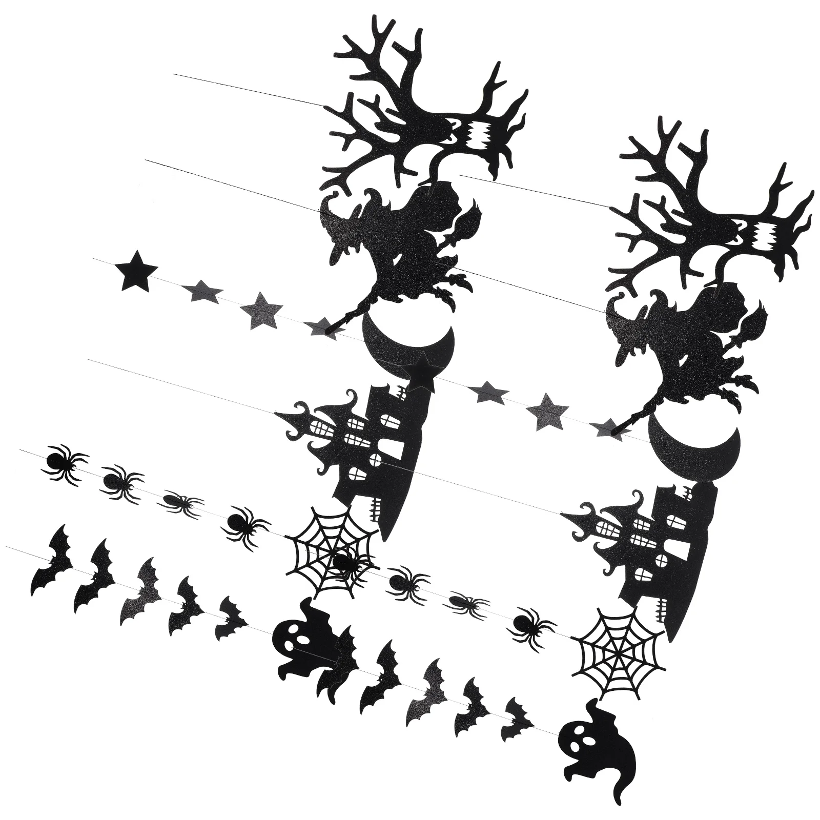 

12pcs Halloween Hanging Decorations Outdoor Indoor Party Home Wall Tree Office Wind Bell Ornaments Halloween Decor Outdoor