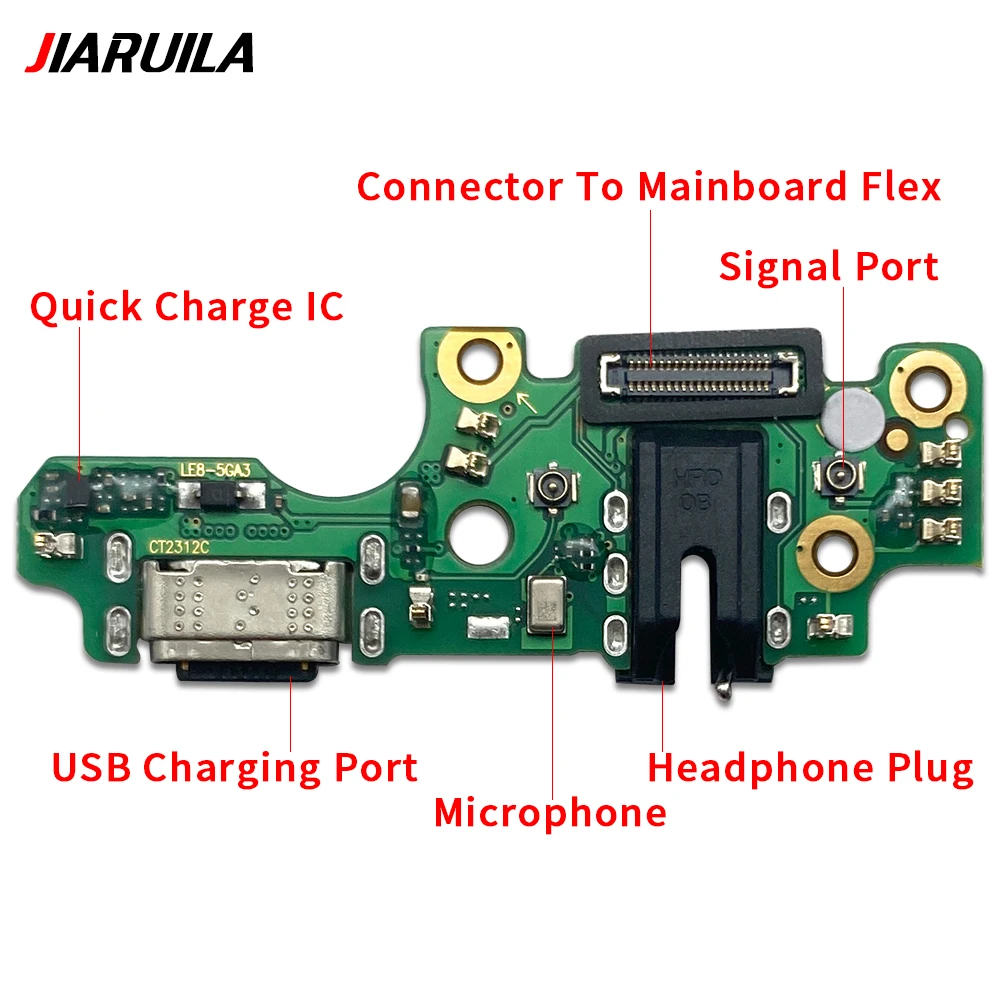 USB Charge Dock Socket Jack Connector Flex Cable For Infinix Camon 18T 20 Pro Ck6n Ck7N Tecno Pop 7 BF6 Charging Board Module