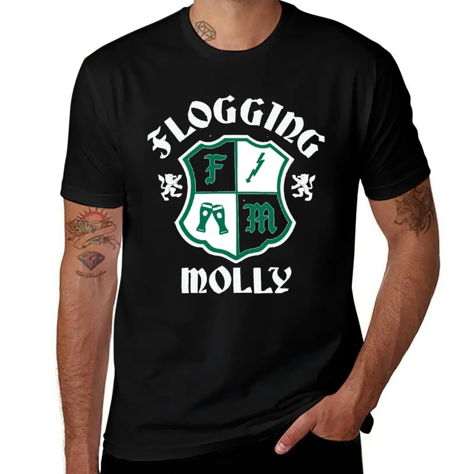 

Flogging Molly FM Green Essential T-Shirt graphic t shirts heavyweights cute clothes oversized graphic tee anime shirts men