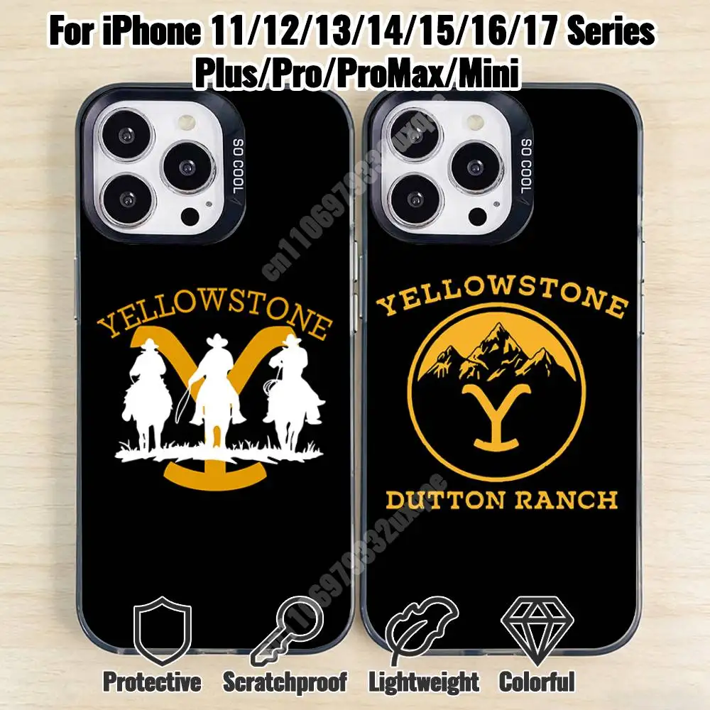 

Y-Yel-low-stone-S TV Series Phone Case for iPhone 17 16 Max Mini 15 14 13 Pro Plus 12 11 X XS Air Premium Protector