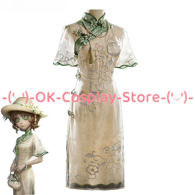 

Game Identity V Gardener Emma Woods Cosplay Costume Women Dress Chinese Cheongsam Suit Halloween Carnival Uniforms Custom Made