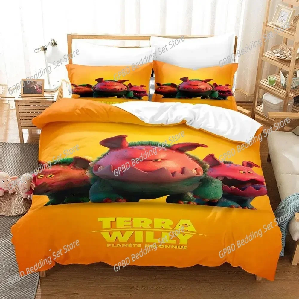 Game Terra Willy 3D Bedding Set Duvet Cover Pillowcases Single Twin Full Queen King Size Home Decor Quilt Boys Gift