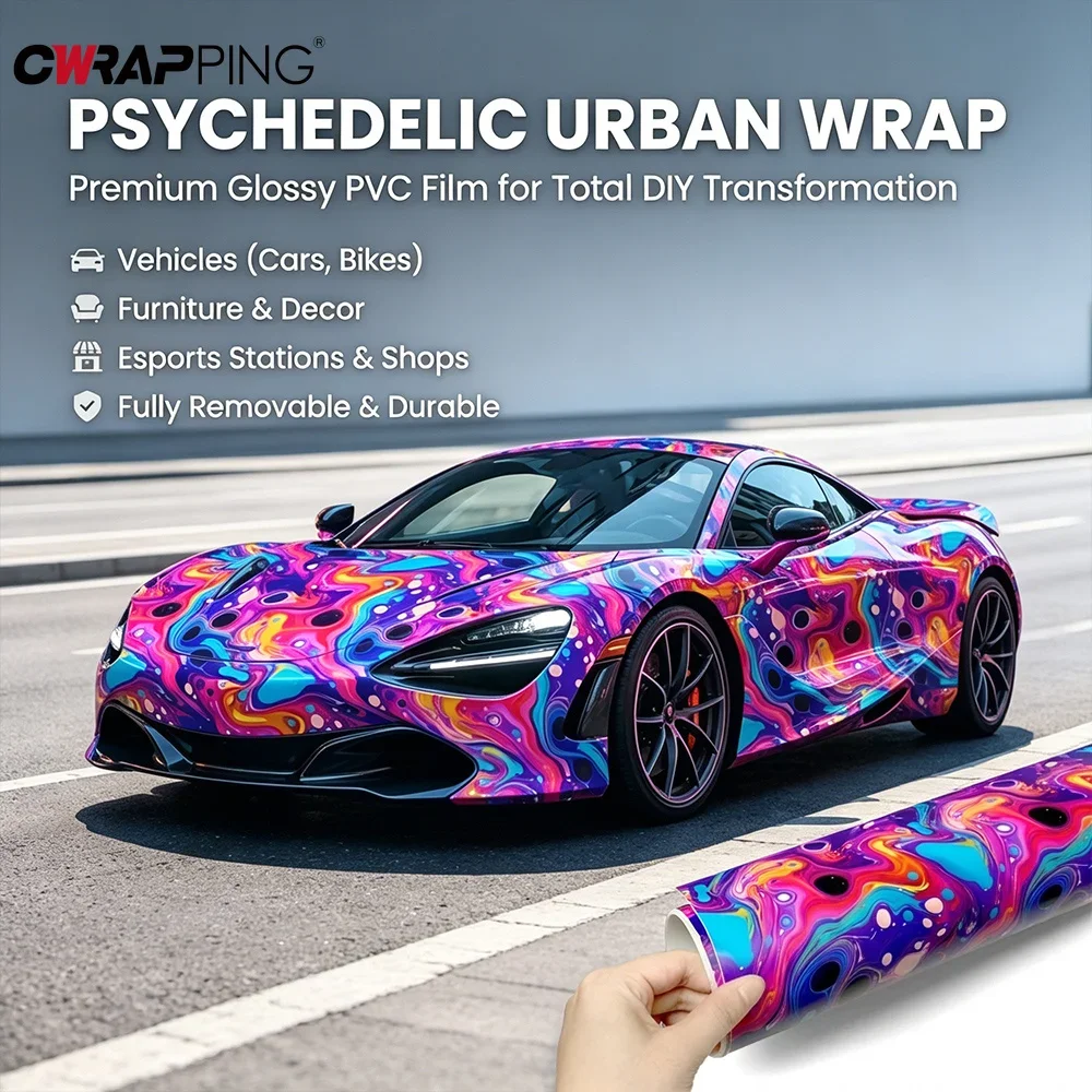 Sticker for Car Wrap Vinyl Auto Styling Waterproof Car Wraps Stickers Films DIY Air-release Technology Vehicle Decoration Decals