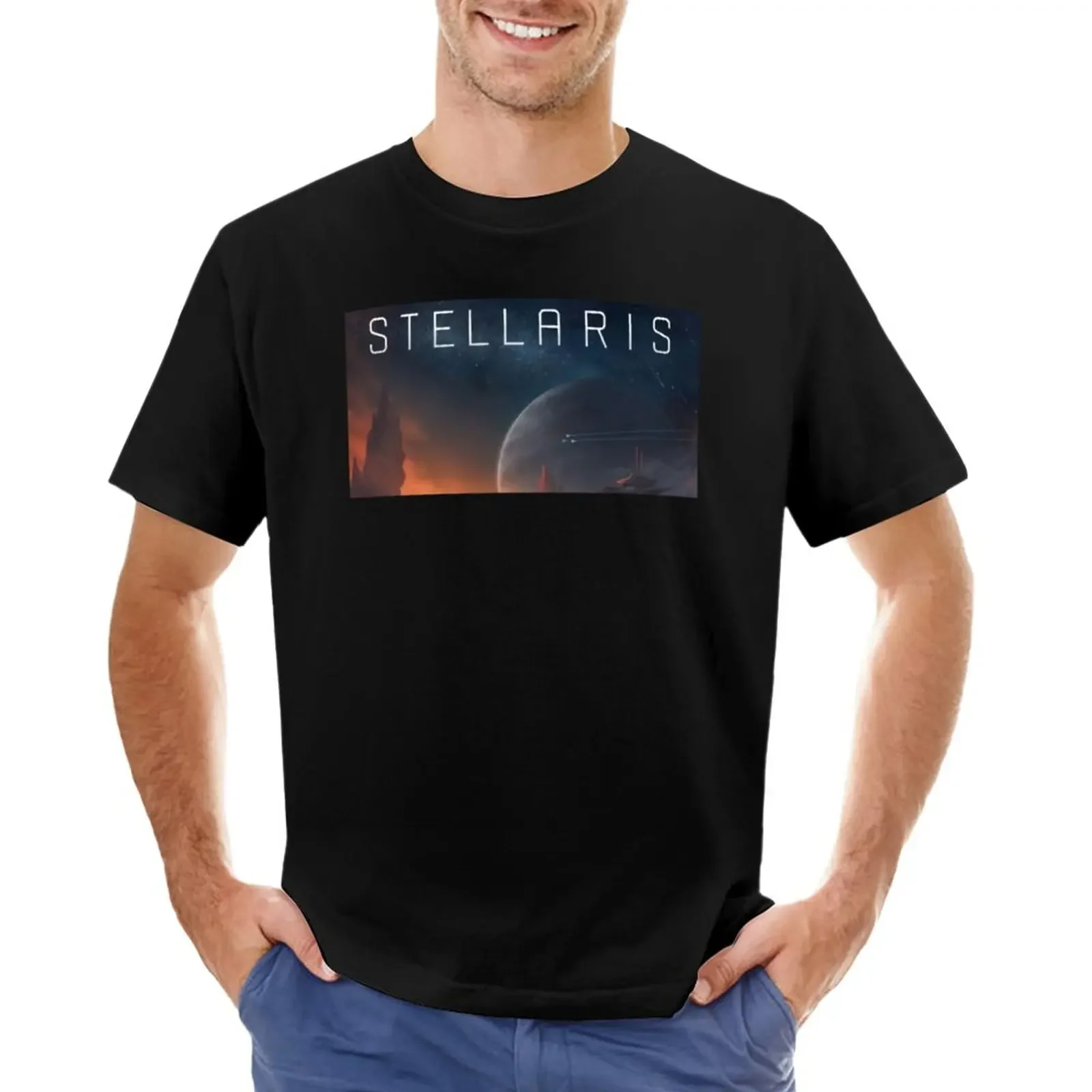 Stellaris Game T-Shirt sublime graphics mens champion t shirts