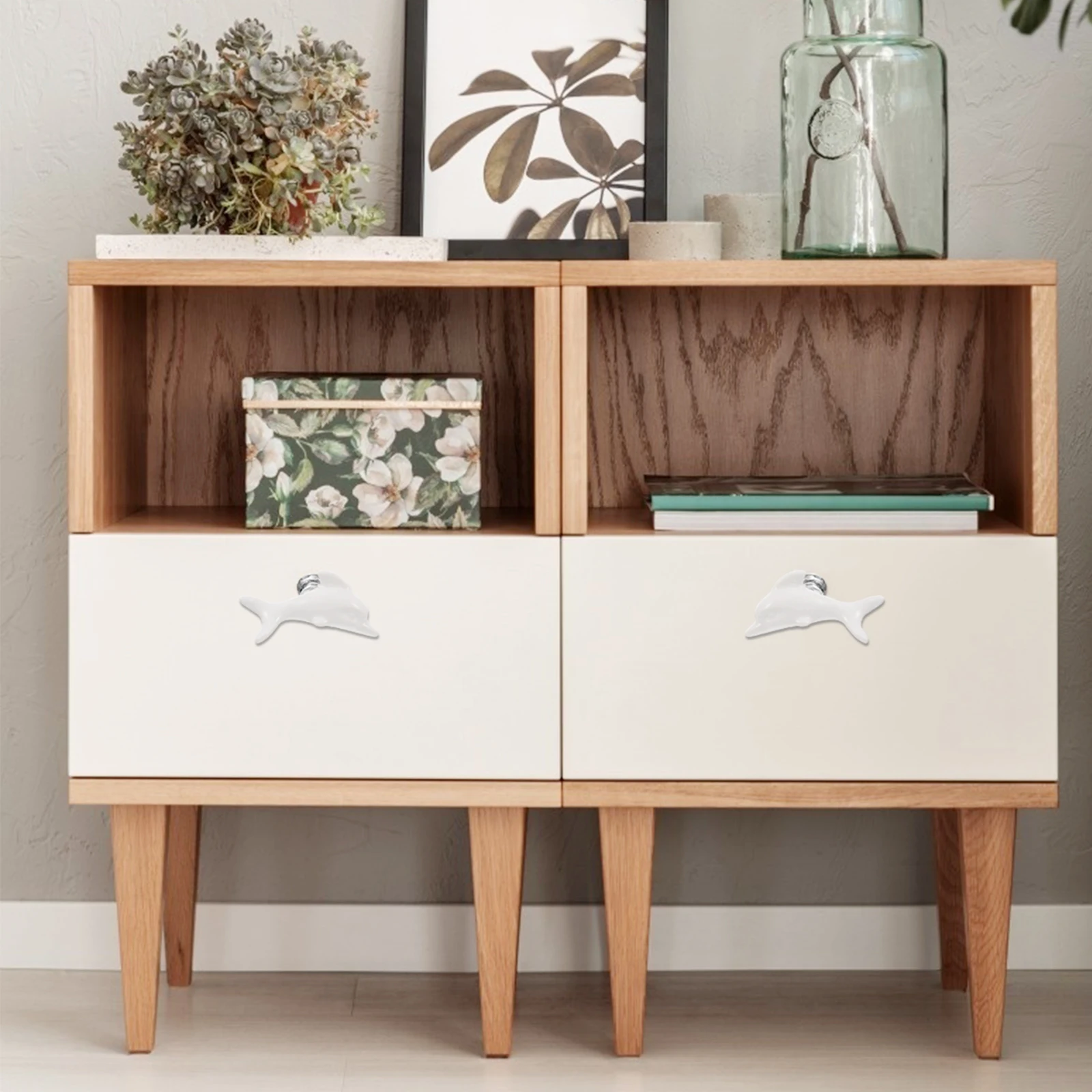 

2 Pcs Handle Cabinet Knobs Door Drawer Pulls Ceramic Handles Cupboard