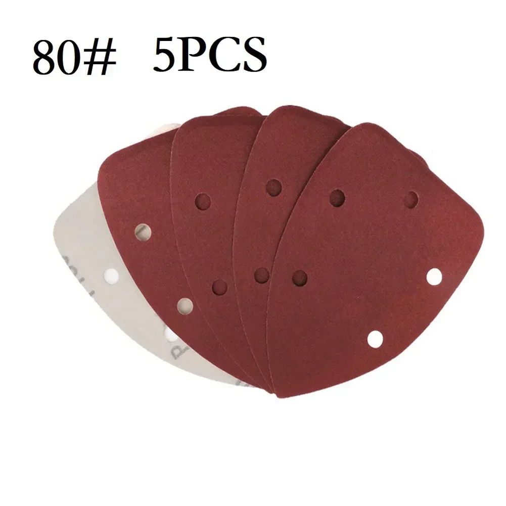 5 PZ 140*98mm Carta Vetrata Triangolo Gancio e Anello Triangolo Levigatrice Carta Vetrata Disco Abrasivo Per Lucidare Utensili Abrasivi Accessorio