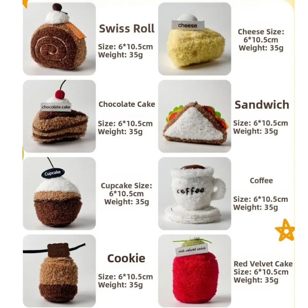 Creative Multicolor Afternoon Tea Cartoon Cake Sandwich Coffee Cheese Dessert Photo Props 10cm-13cm Gift view 6