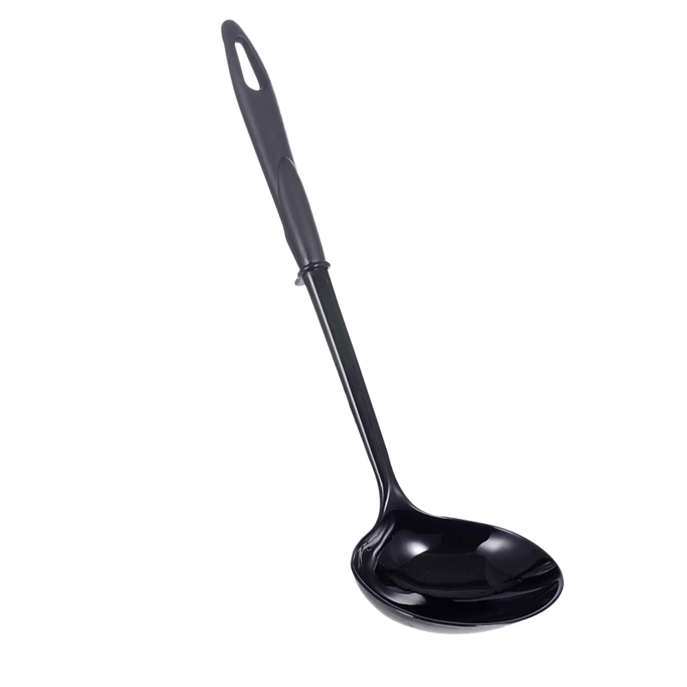 

Long Handle Soup Scoop Size L Food Grade Plastic Heat Resistant Non Stick Serving Spoons Cooking Utensils for Kitchen Restaurant
