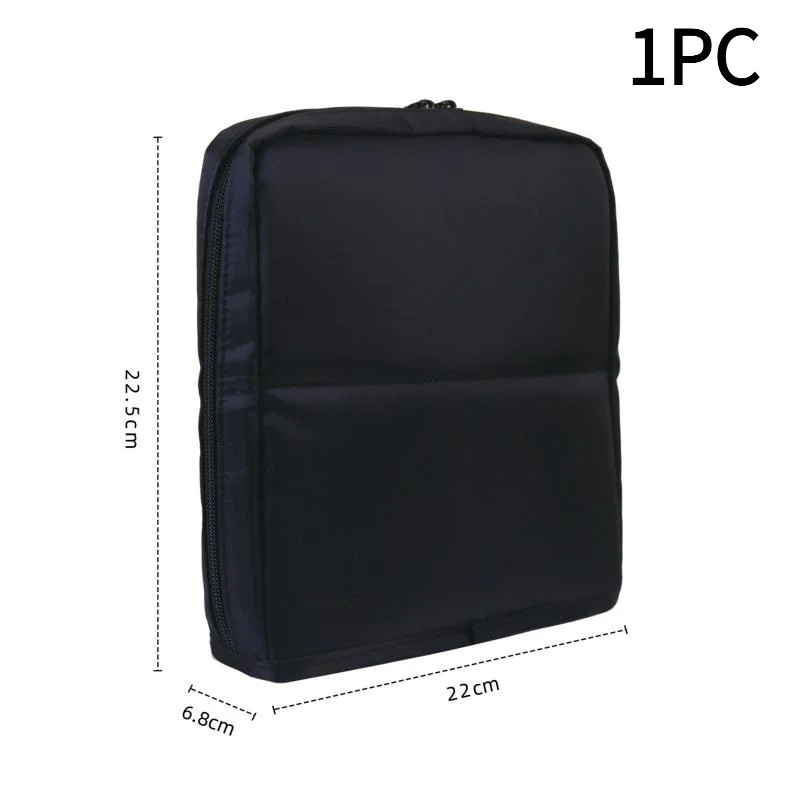 *Adjustable Dividers Makeup Brushes Storage Bag Foldable Stand-up Portable Travel Cosmetic Organizer for Bathroom Vanity