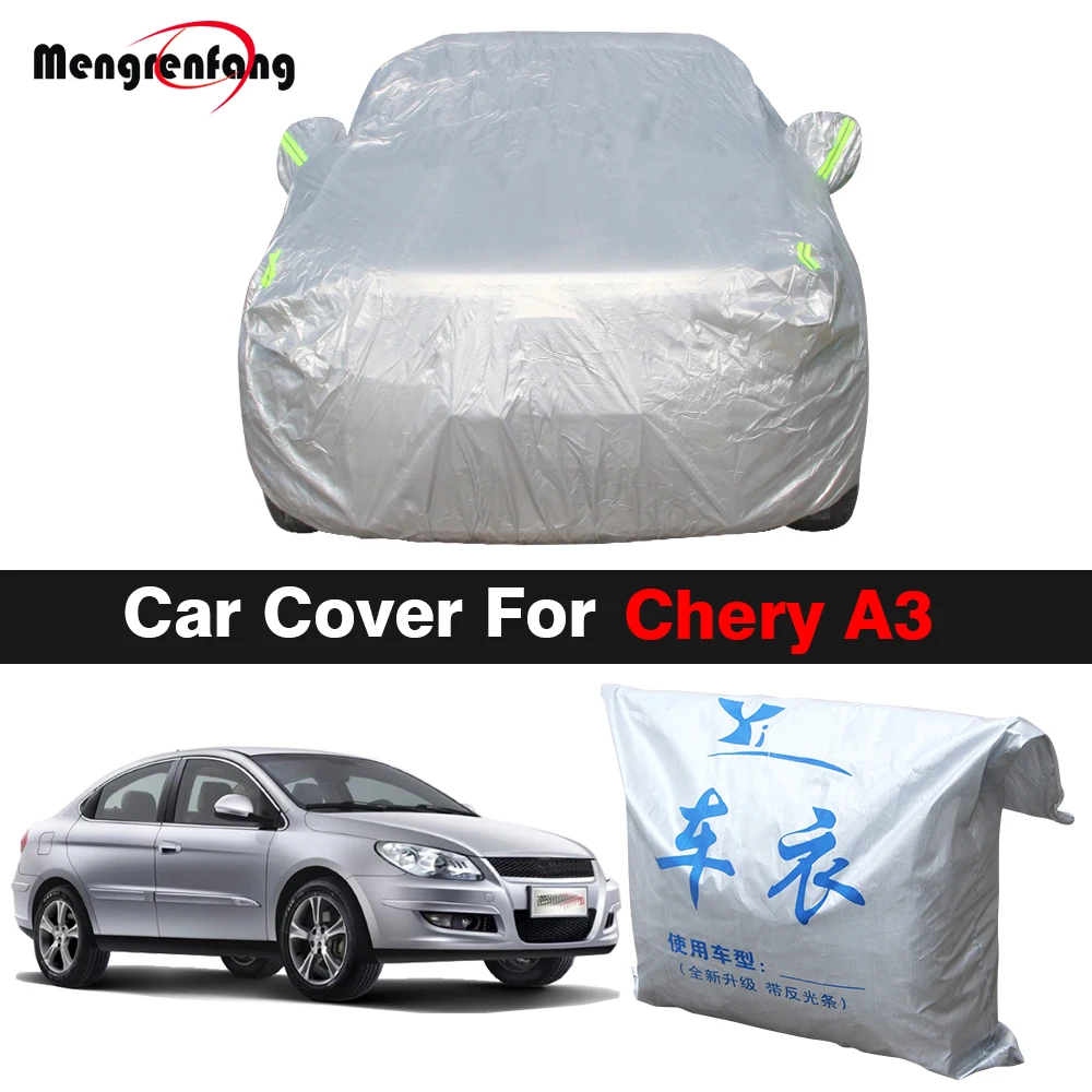

Car Cover Anti-UV Sun Shade Snow Rain Protect Cover For Chery A3 J3 M11 Apola Chance Niche Cielo Tengo Skin Sport Orinoco Cruise