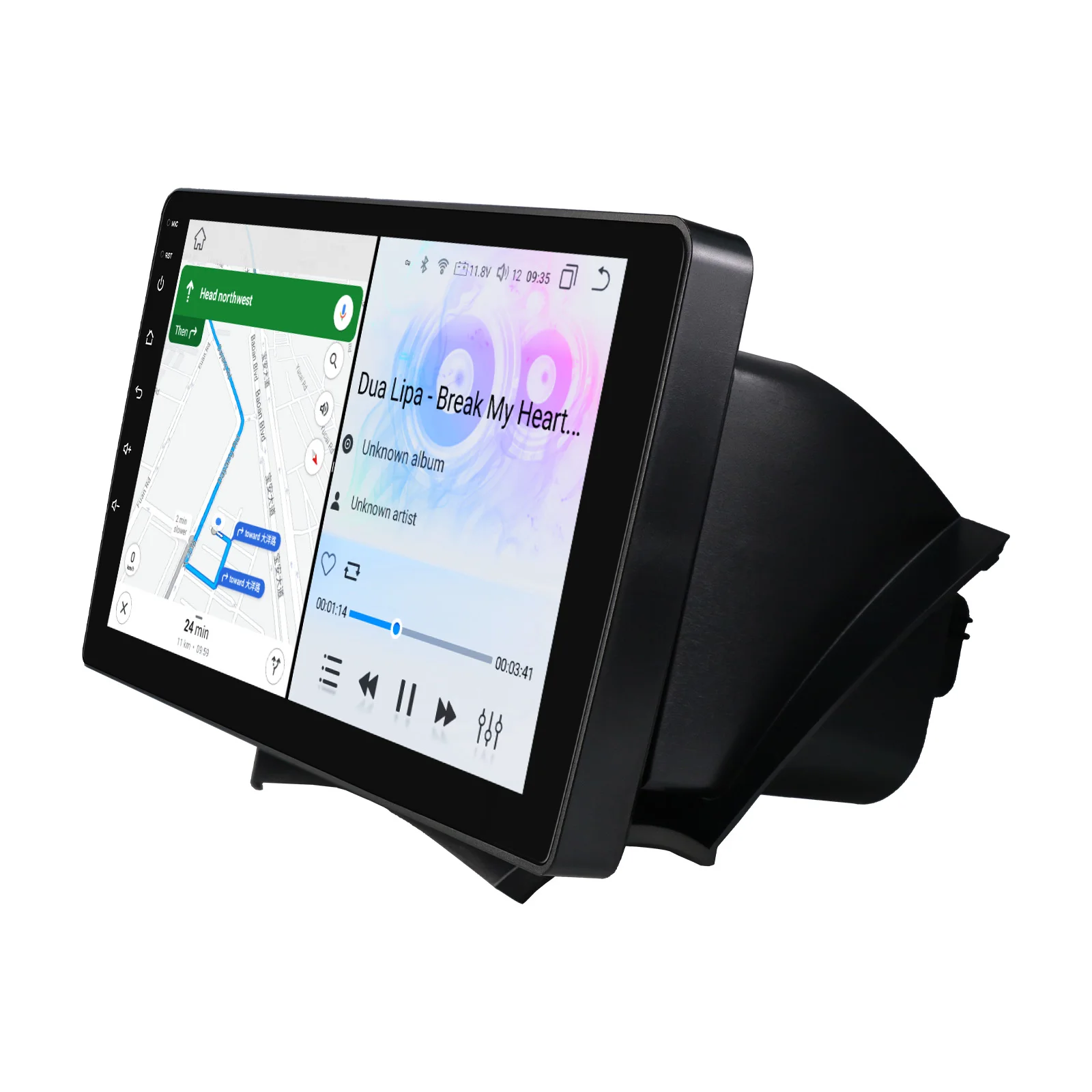 9" 2DIN Carplay Android 14 autoradio voor Ford KA 2008 2009 2010 - 2014 multimediaspeler GPS stereo 360 CAM intelligentiescherm - afbeelding 2