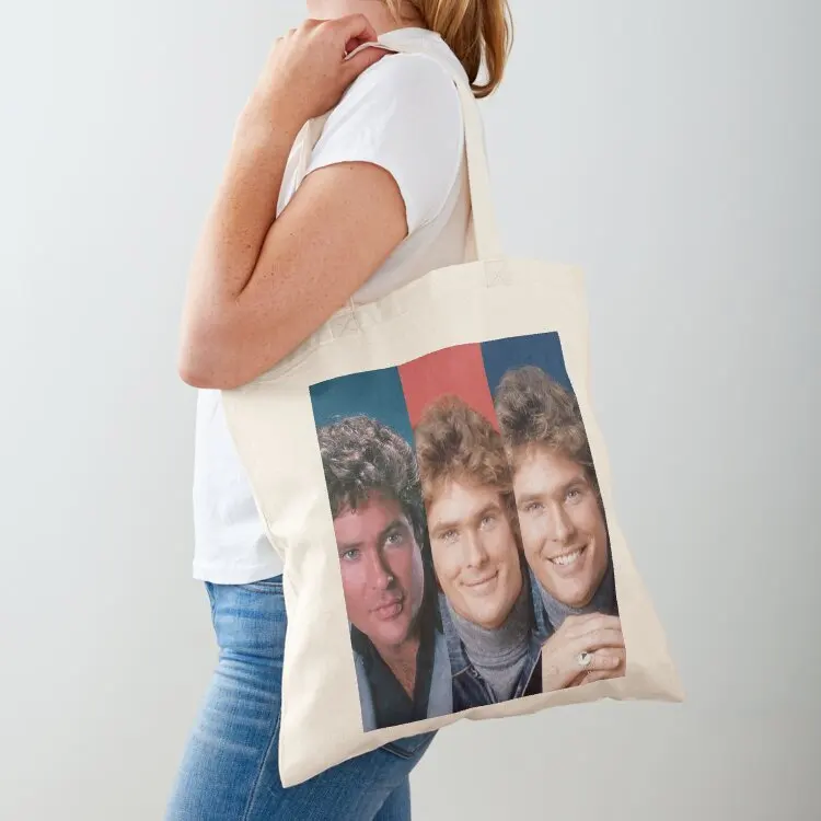 

Collage David Hasselhoff Tote Bag shopper bags for women tote bags cloth bags shopping trolley bag Lady bag