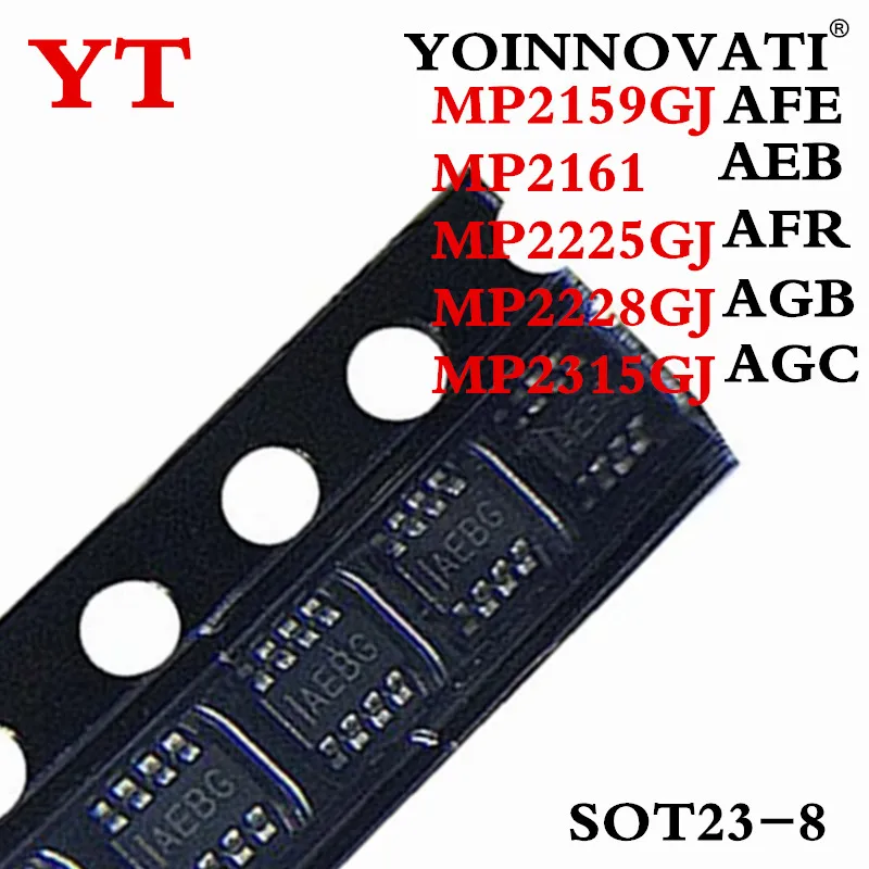 10Pcs MP2159GJ AFE MP2159 MP2161GJ MP2161 AEB MP2225GJ AFR MP2225 MP2228GJ AGB MP2315GJ  AGC SOT23-8