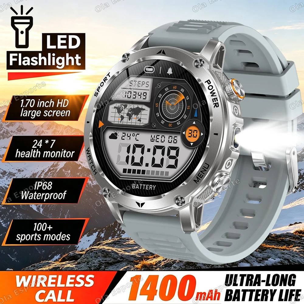 Military Smart Watch with AMOLED Screen & GPS