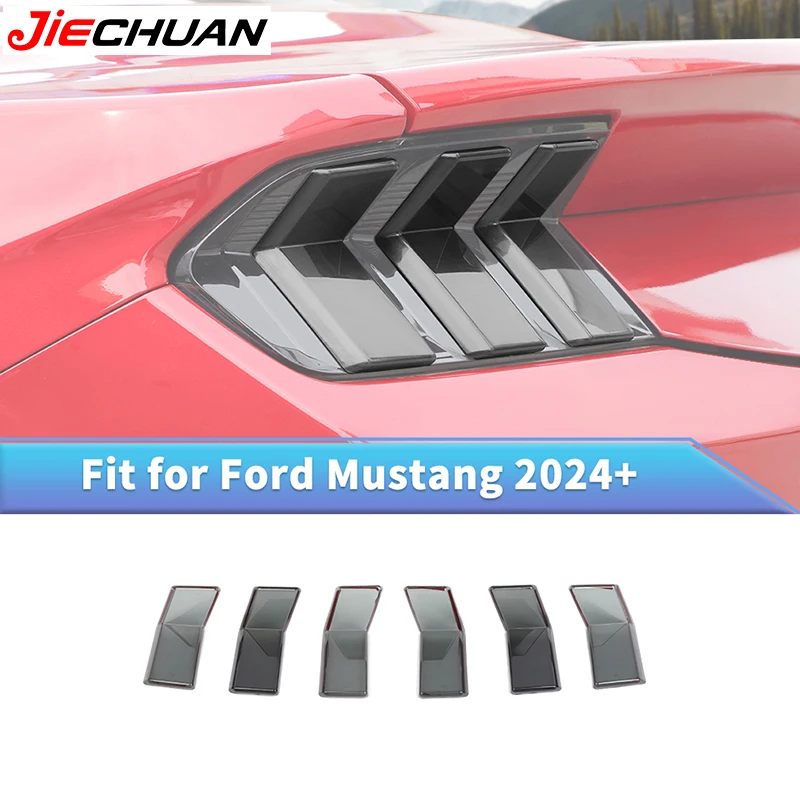 

JIECHUAN Car Rear Tail Light Decoration Lampshade Taillight Cover Trim For Ford Mustang 2024 2025 Up,Auto Exterior Accessories