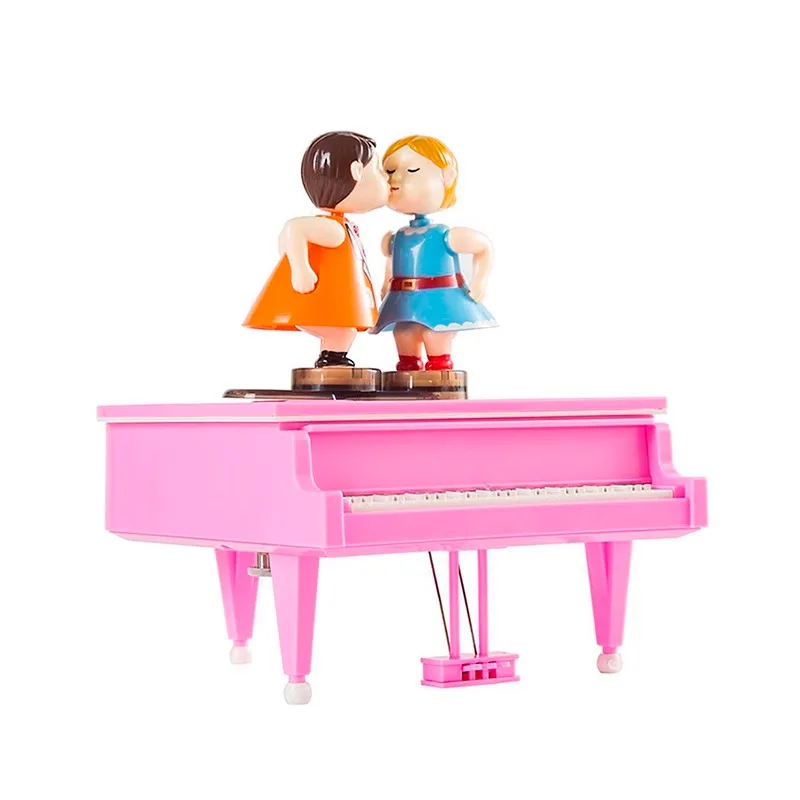 Creative Spin Dance Kiss Piano Radio Music Box Music Box Valentine's Day Birthday Gift To Girlfriend