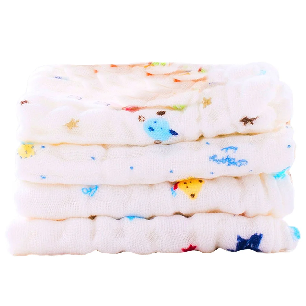

4Pcs Nursing Towel Pure Cotton Gauze Feeding Towel Ecofriendly Soft Comfortable High Air Permeability Quick Absorption Versatile