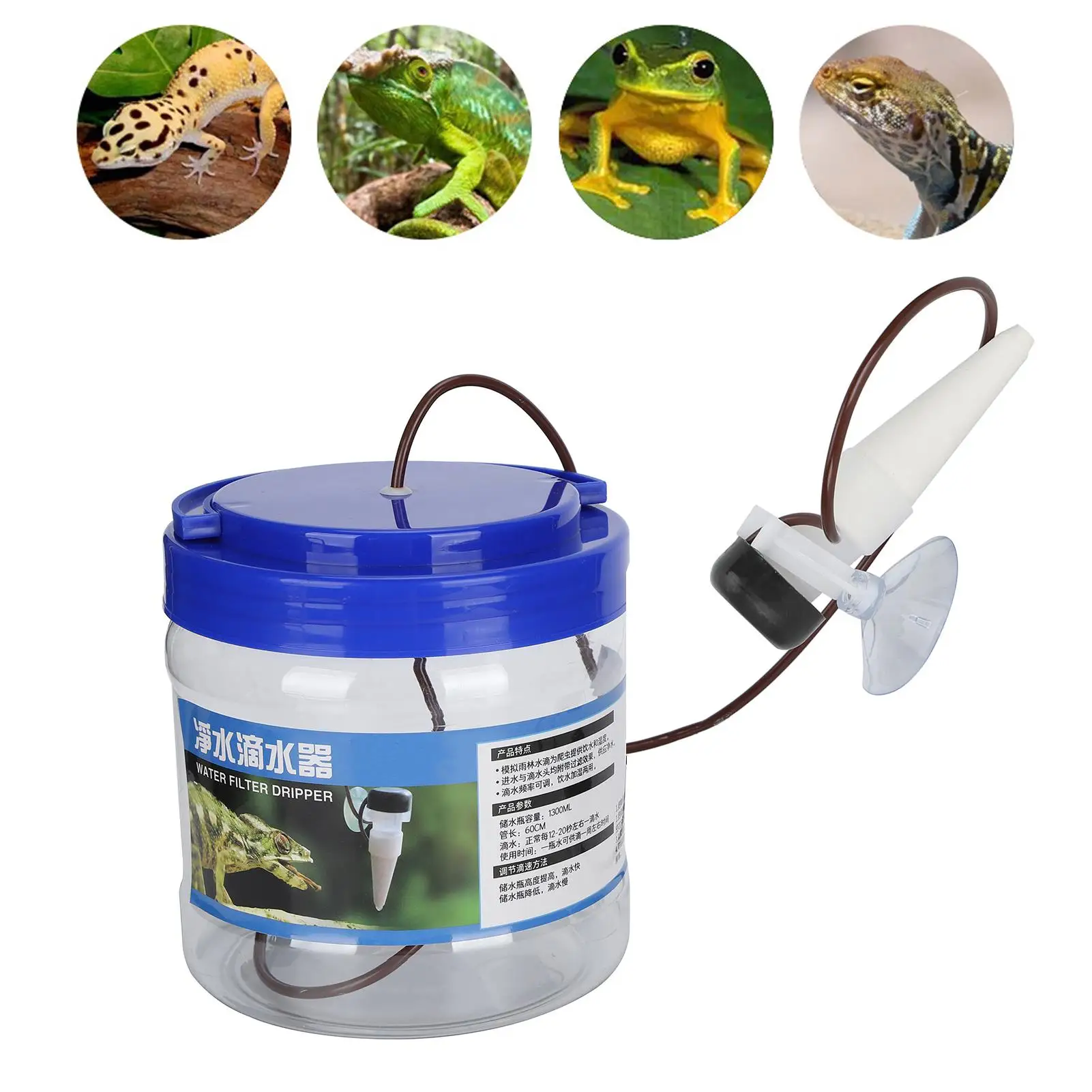 Reptile Water Dripper Kit - Irrigation Humidifier for Plants & Reptiles, Efficient Watering Tool