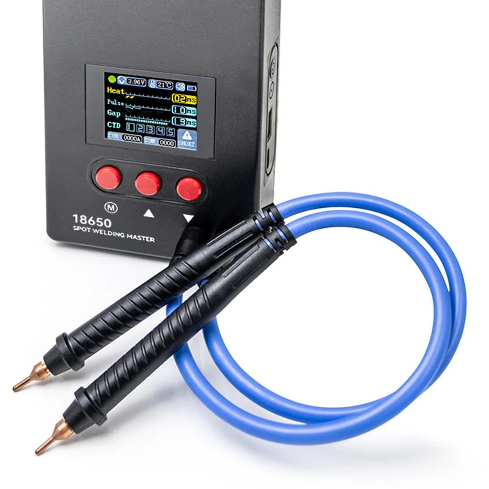 آلة لحام البقعة المحمولة الرقمية للهاتف 18650 بطارية ليثيوم المحمولة لتقوم بها بنفسك عدة شاشة ملونة قابلة للتعديل مع شحن USB