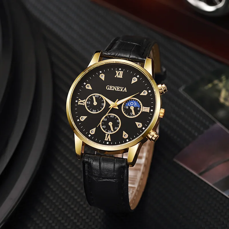 Men Business Luxury Men Watch Leather Strap Wrist Watches Man Clock Quartz Wristwatch Men's Watch Reloj Hombres Montre Homme