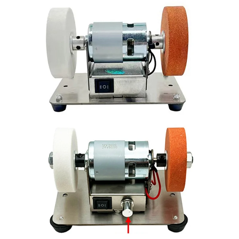 

ABRW-Small Double Polishing Electric Grinding Wheel Grindig Stone Grinder Machine Table Grinder Motor US PLUG