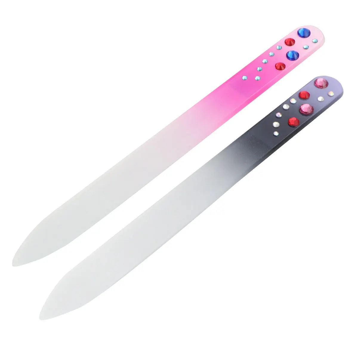 

2Pcs Delicate Glass Nail Files Professional Groomer for Nail Care Smooth Shaping No Jagged Edges Manicure Tools