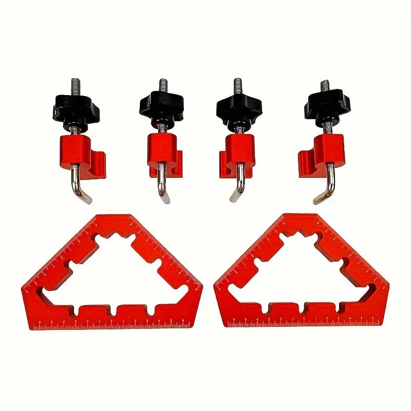 Imagem -02 - L-shaped Auxiliary Fixture Splicing Board Posicionamento Painel Clipe Fixo Régua Quadrada de Carpinteiro Ferramentas para Carpintaria 45 Graus 90 Graus