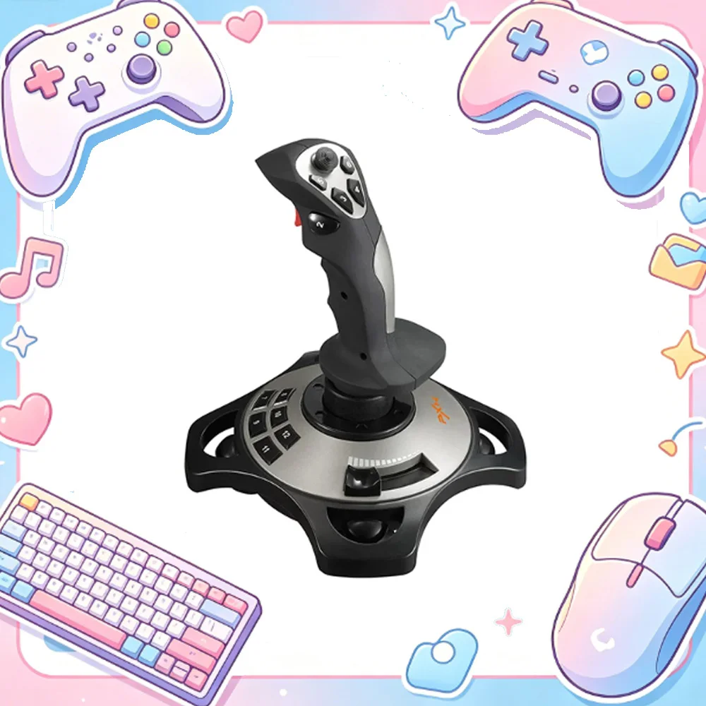 PXN 2119PRO Simulator Flight Gamepad Vibration Controller Joystick with Multifunctional Buttons Custom for PC/Xbox/PS4 Gifts