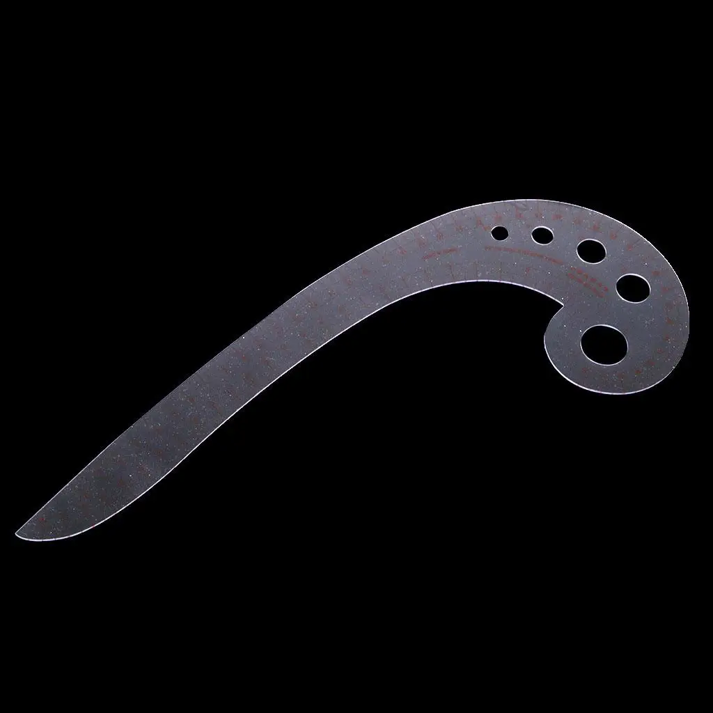 11.8'' Long Comma Shaped Curve Ruler Plastic Measuring for Sewing Dressmaker
