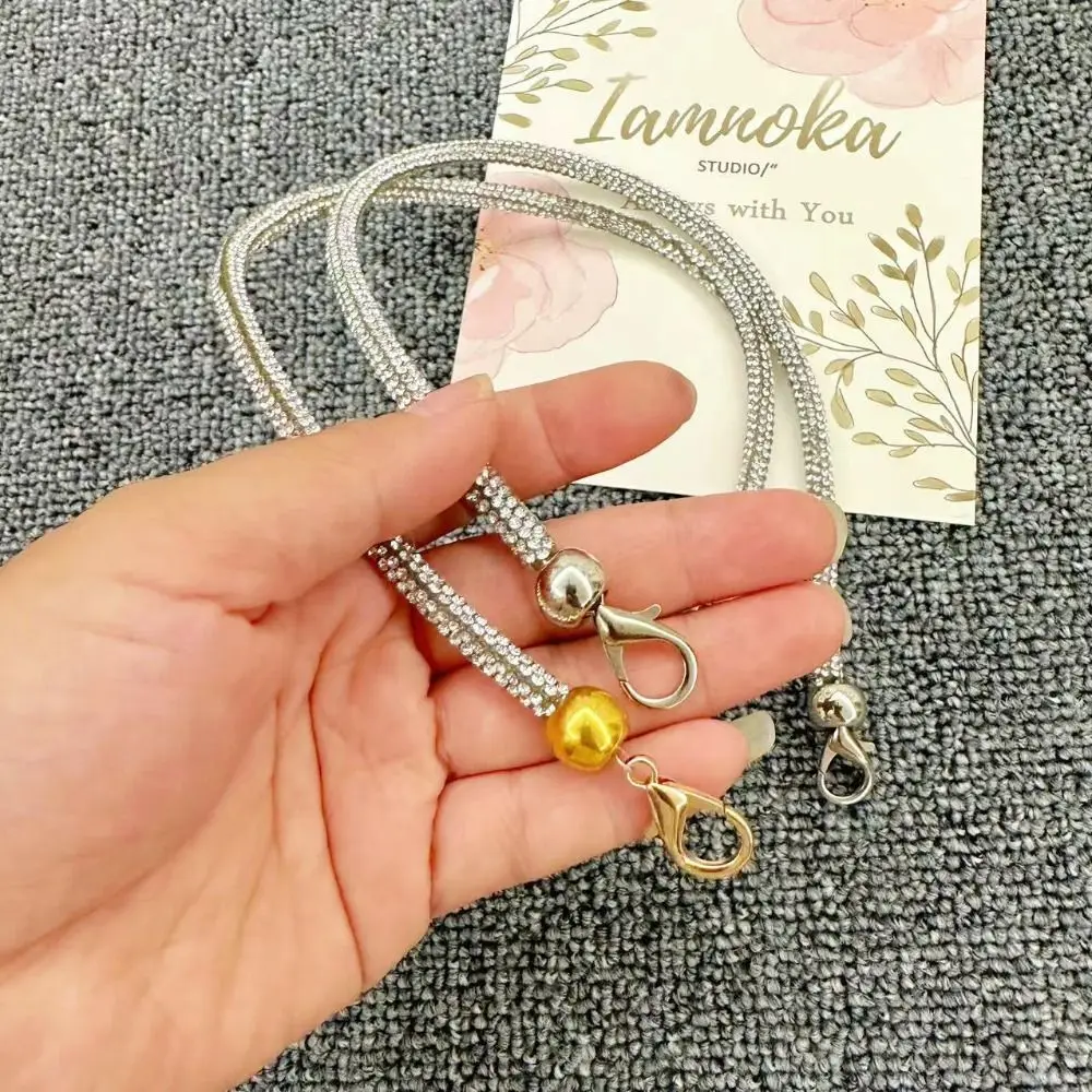 حزام بديل بحزام قصير من حجر الراين ، مقبض حقيبة يد ، محفظة كاجوال ، إكسسوارات حقيبة ، 1 *