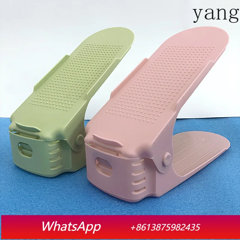 

LTT household double-layer plastic integrated simple space-saving and economical simple storage rack