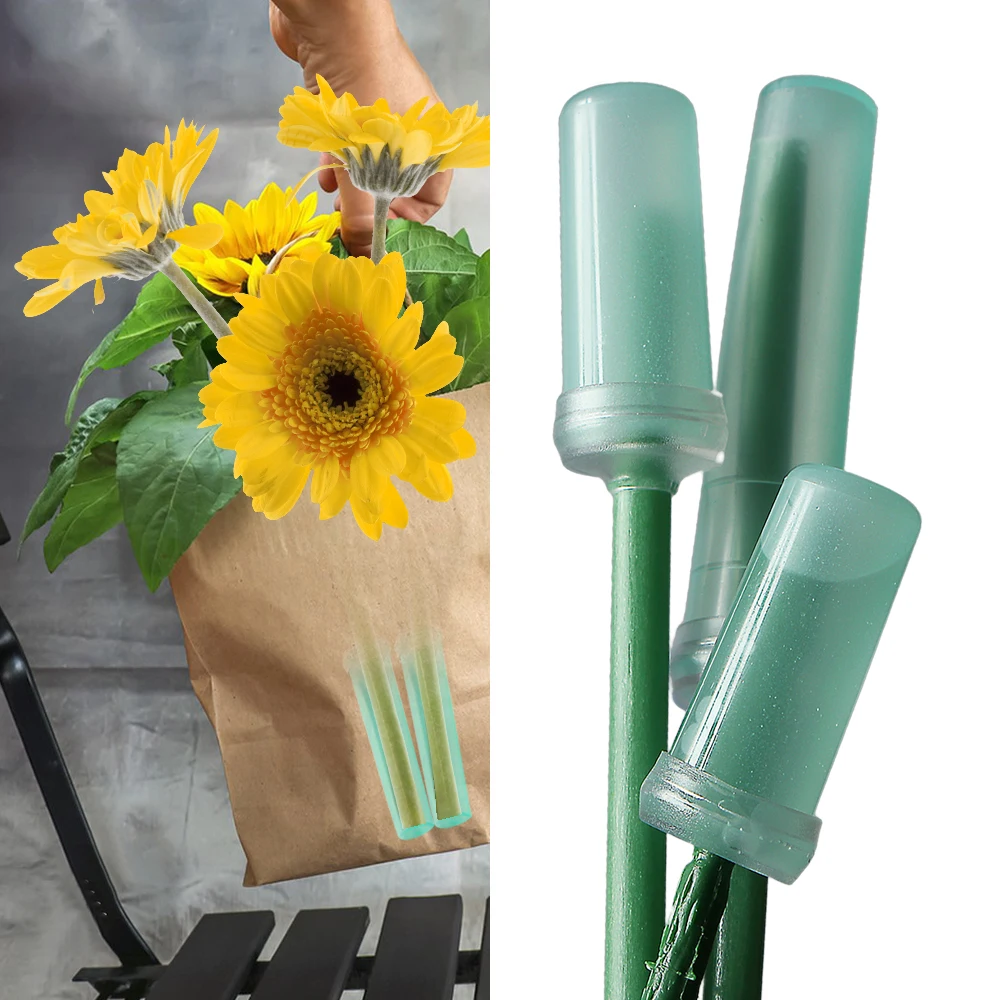 4cm 7cm Plastic Flower Nutrition Plant Culture Water Storage Tube with Cap Keep Fresh Hydroponic Container Garden Accessories