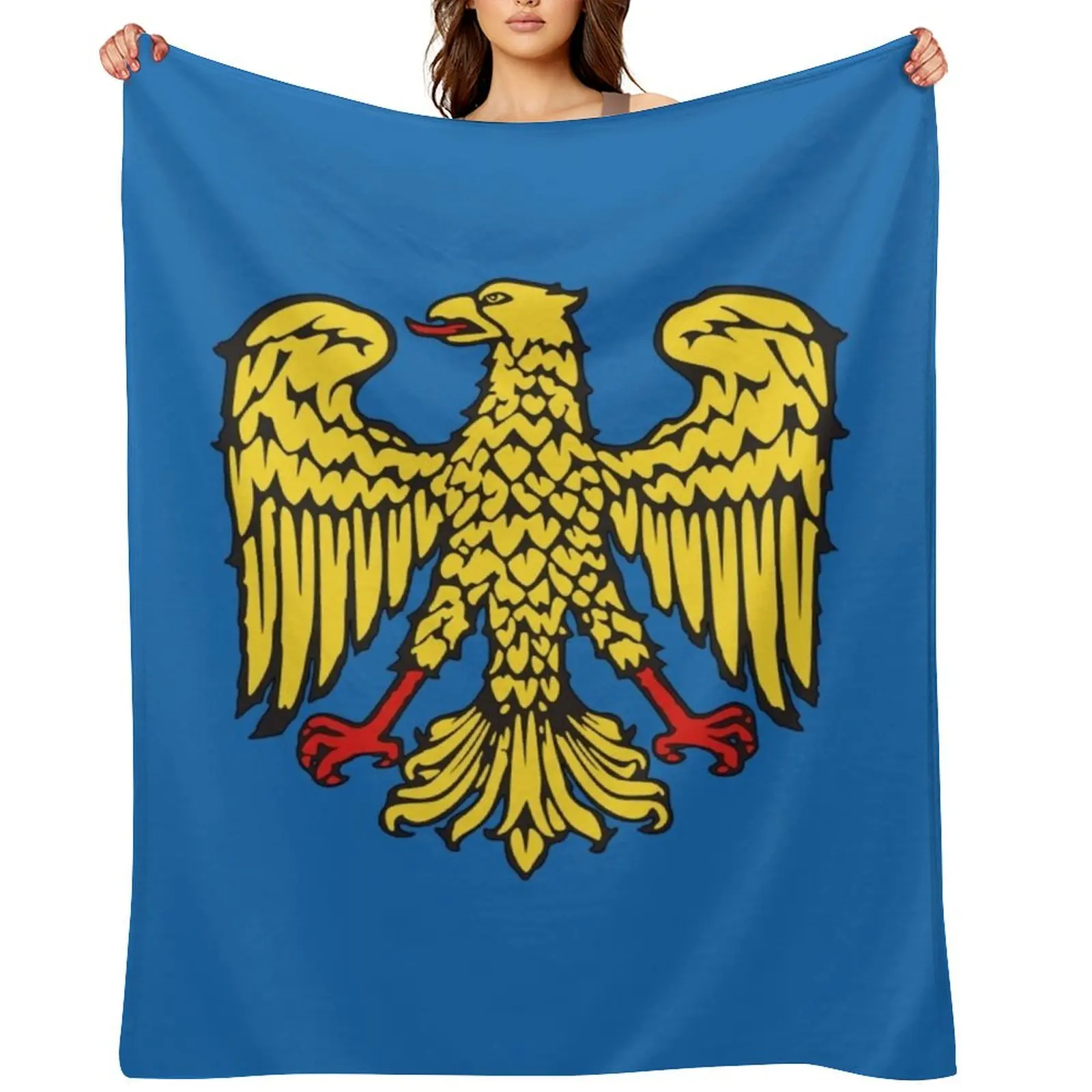 Flag of Friuli Italy Throw Blanket Luxury Brand blankets ands manga halloween Blankets