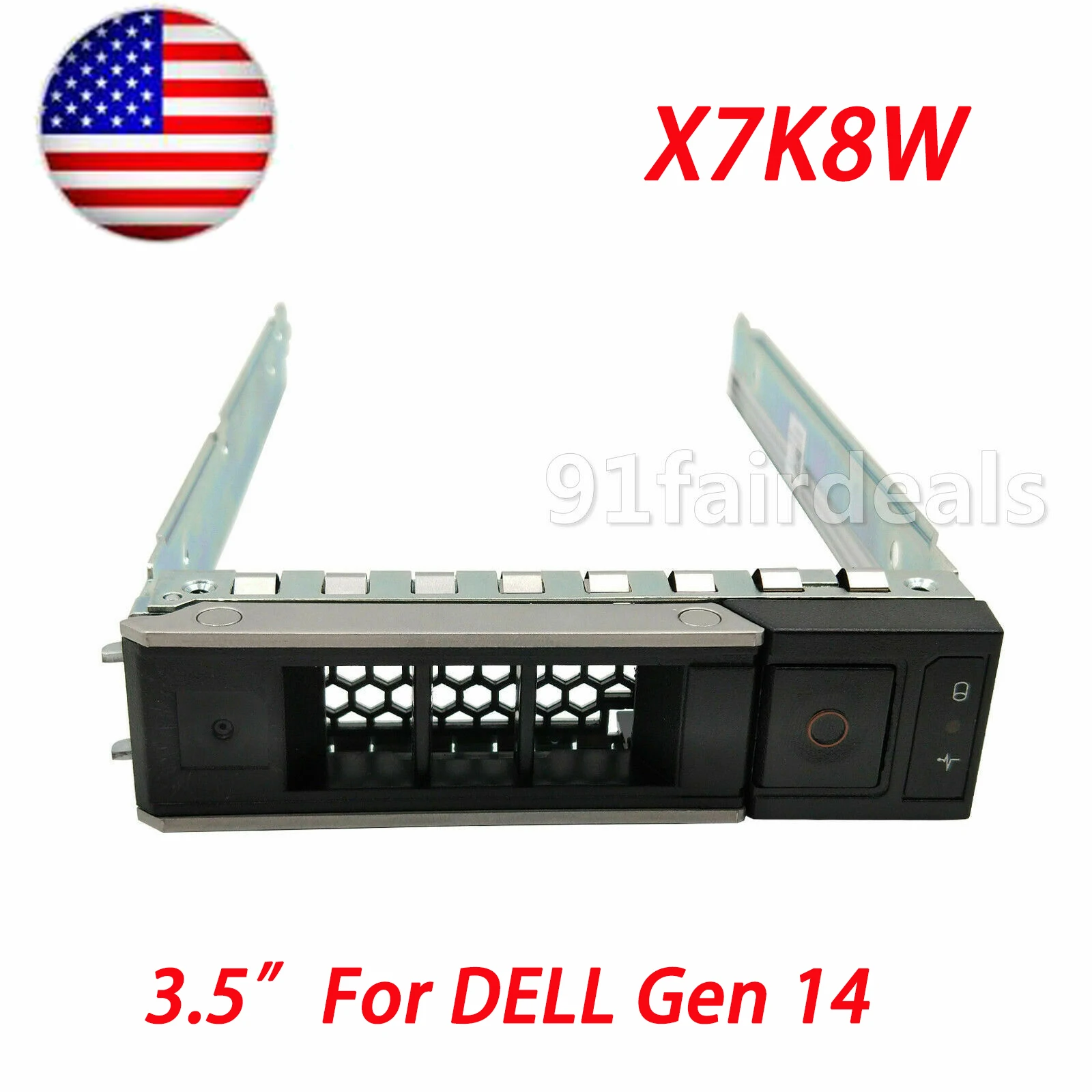 

X7K8W 3.5" LFF SATA SAS Hard Drive Tray Caddy For Dell PowerEdge R7525 R640 R750 R740 G14 0X7K8W