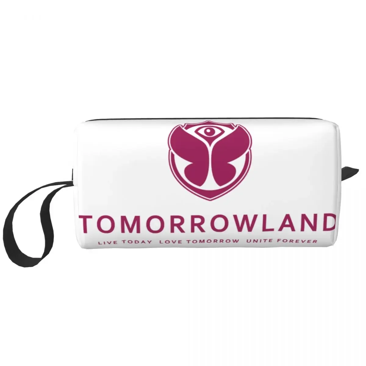 Tomorrowlands Cosmetic Bag Women Big Capacity Belgian Electronic Dance Music Festival Makeup Case Beauty Storage Toiletry Bags