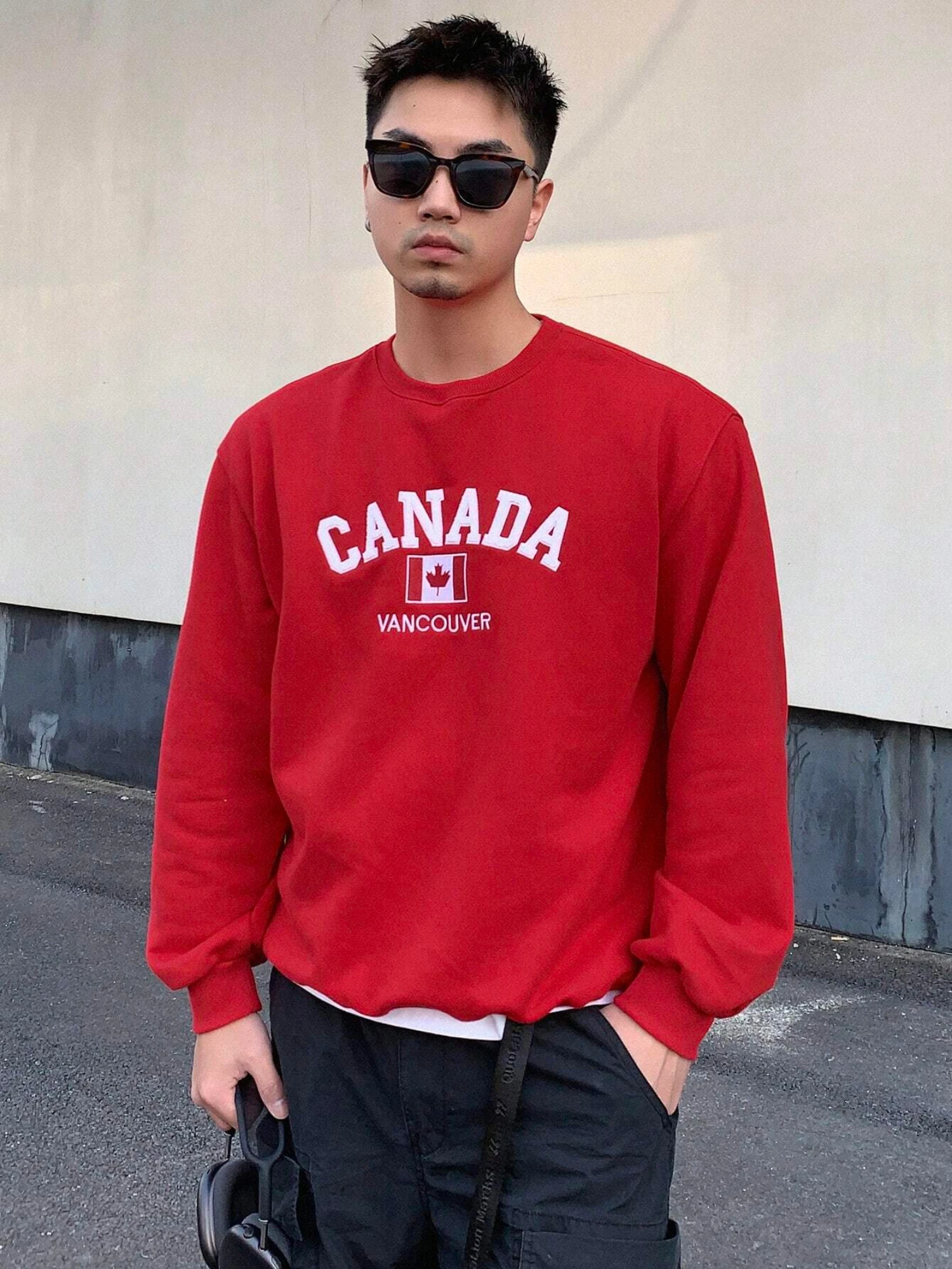 Sudadera de cuello redondo par - Street Fashion Canada reseña y precio